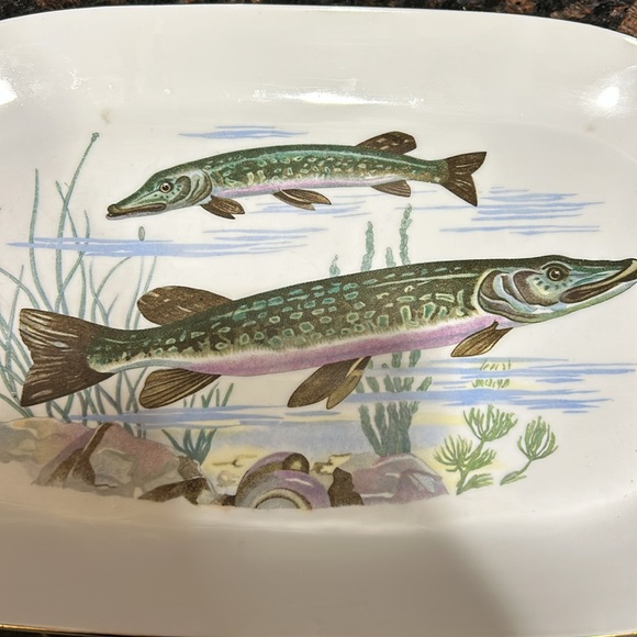 Vintage Kahla Large Oval Fish Serving Platter - Picture 3 of 9